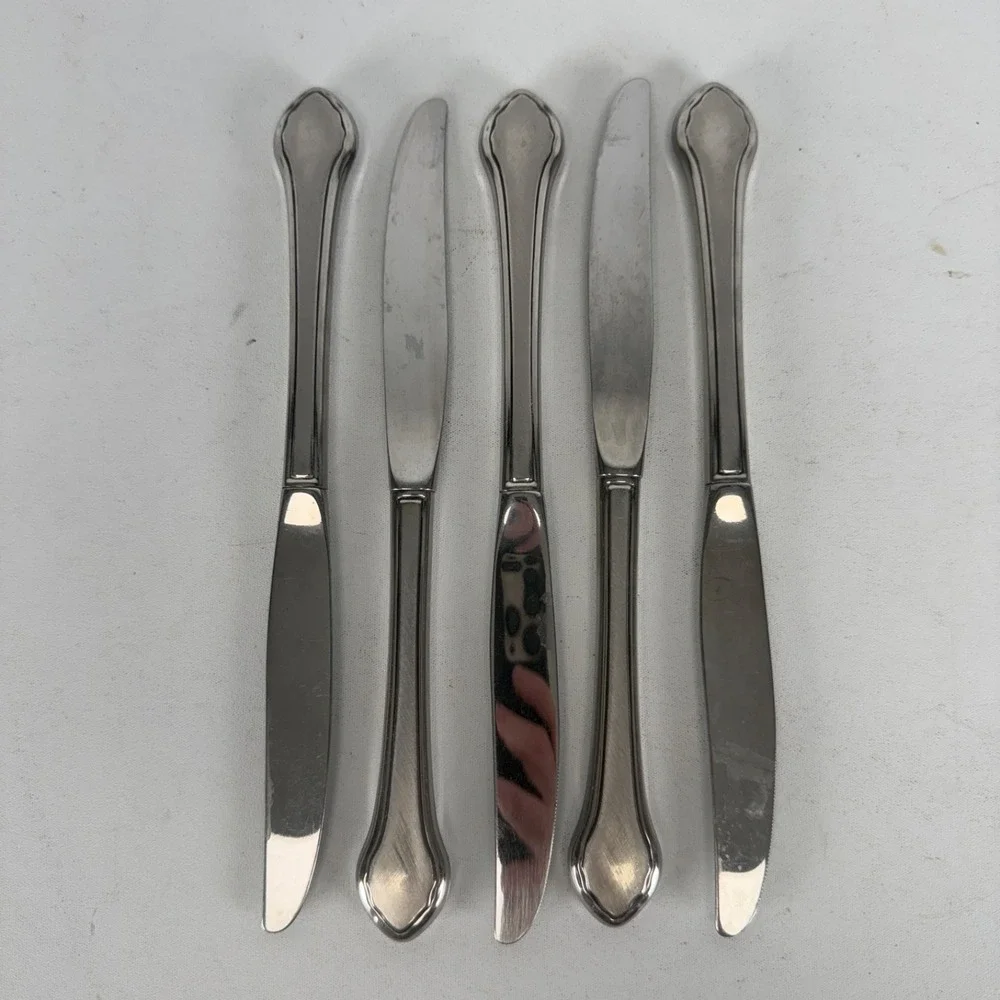 Oneida SUMMER MIST WmA Rogers AUTUMN GLOW Deluxe Stainless Butter Knife LOT OF 5